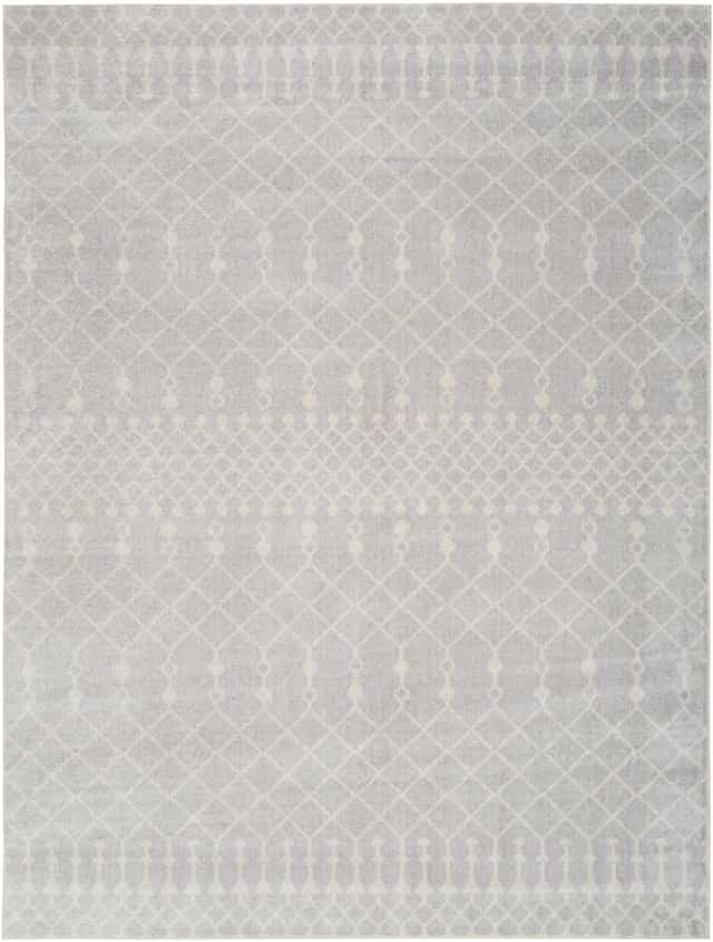 Nourison Astra Machine Washable 10' x 14' Grey Bohemian Indoor Rug