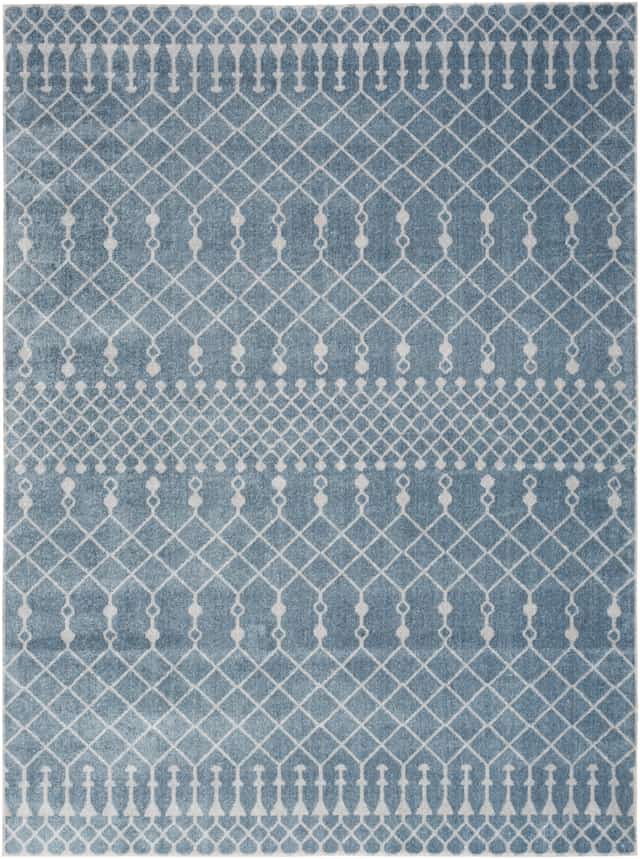 Nourison Astra Machine Washable 12' x 15' Blue Bohemian Indoor Rug