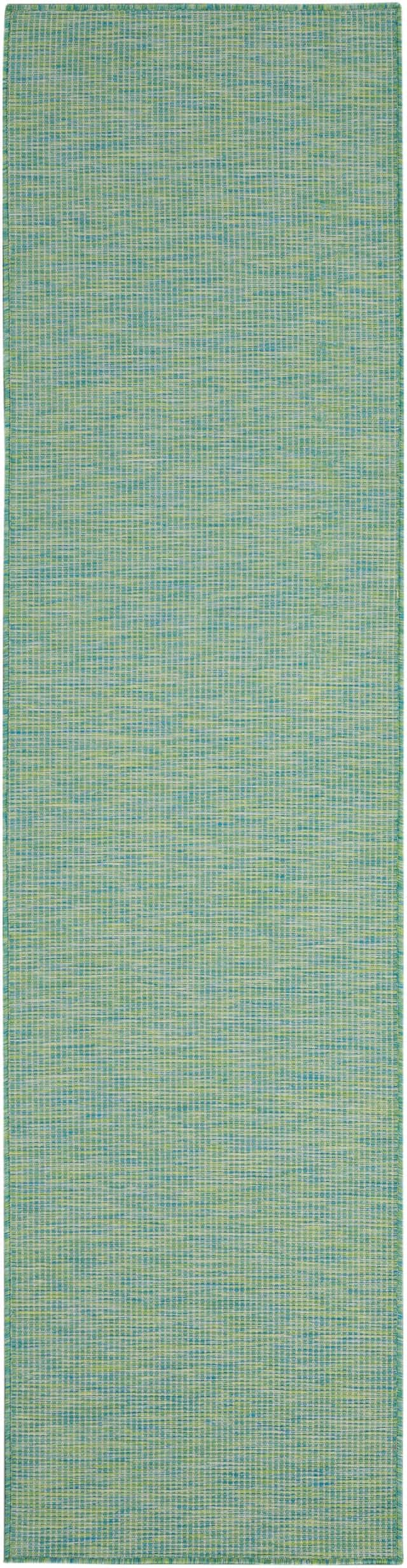 Nourison Positano 2' x 6' Blue Green Modern Rug