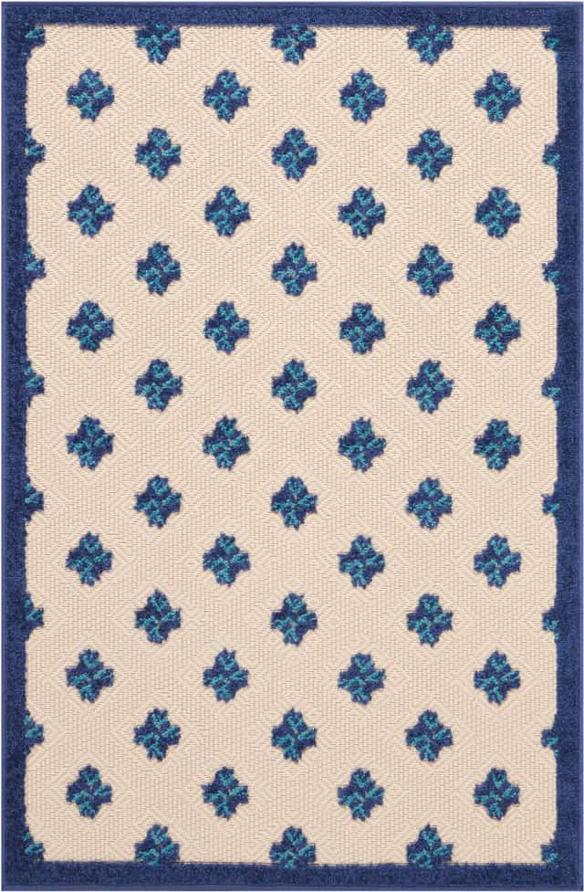 Nourison Aloha 2'8“ x 4' Navy Indoor/Outdoor Rug