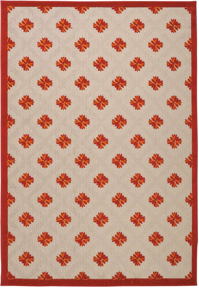 Nourison Aloha 9'6“ x 13' Red Indoor/Outdoor Rug