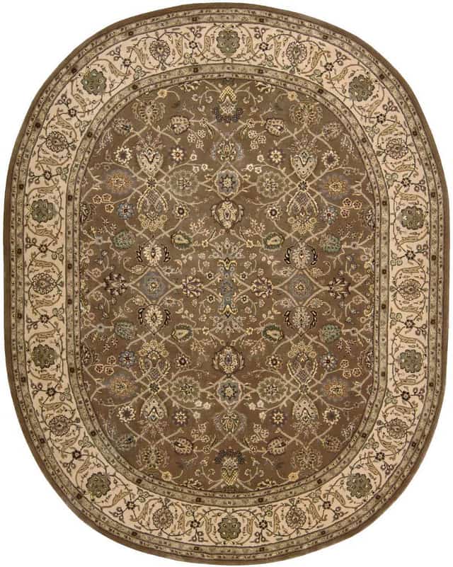 Nourison Nourison 2000 7'6“ x 9'6“ Oval Mushroom Traditional Indoor Rug