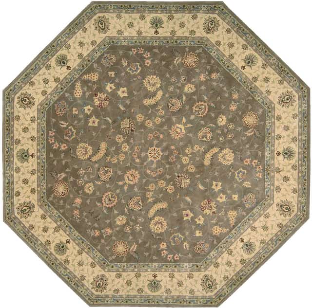 Nourison Nourison 2000 10' x Octagon Olive Traditional Indoor Rug