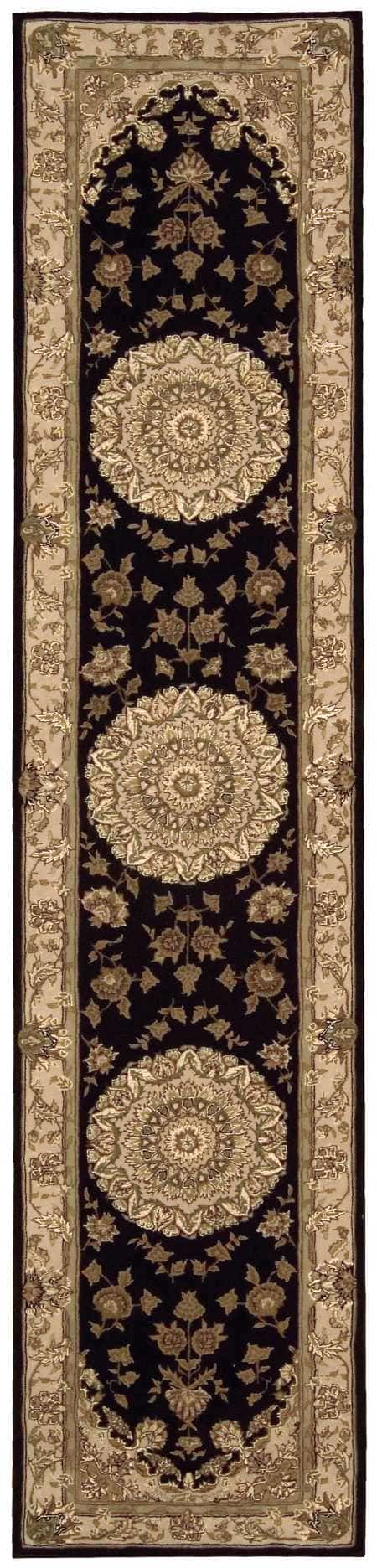 Nourison Nourison 2000 2'6“ x 12' Black Traditional Indoor Rug