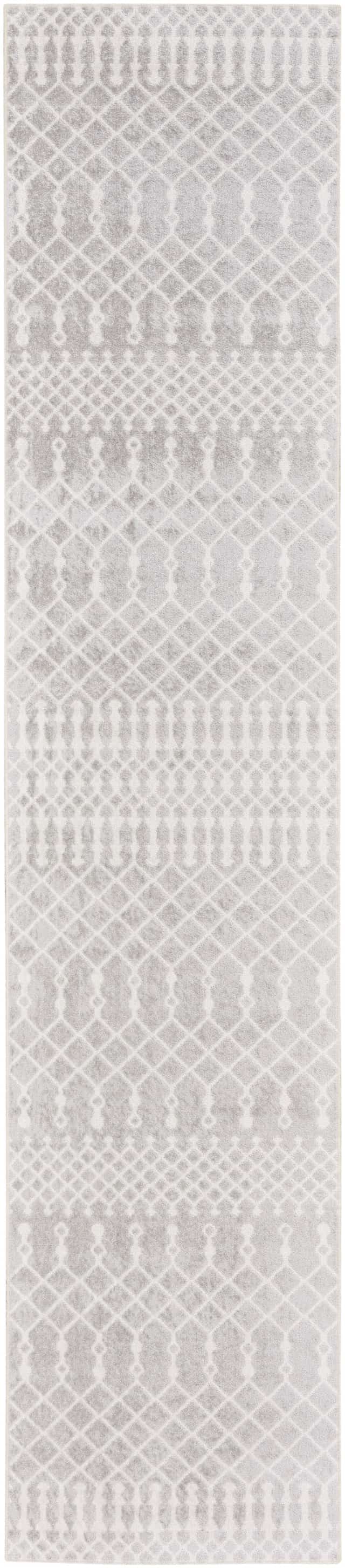 Nourison Astra Machine Washable 2' x 6' Grey Bohemian Indoor Rug