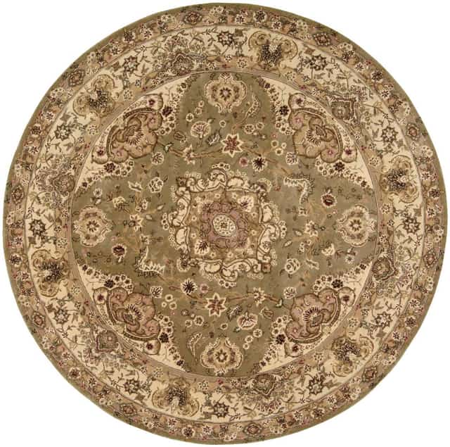 Nourison Nourison 2000 8' x Round Olive Persian Indoor Rug